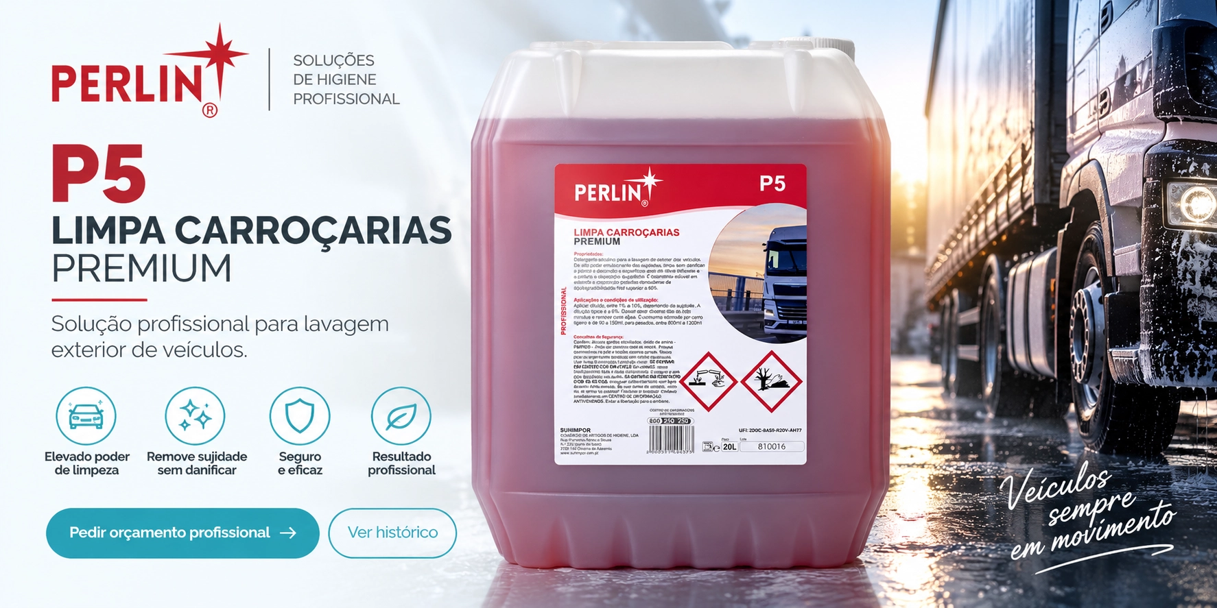 Perlin P5 - Limpa Carroçarias Premium