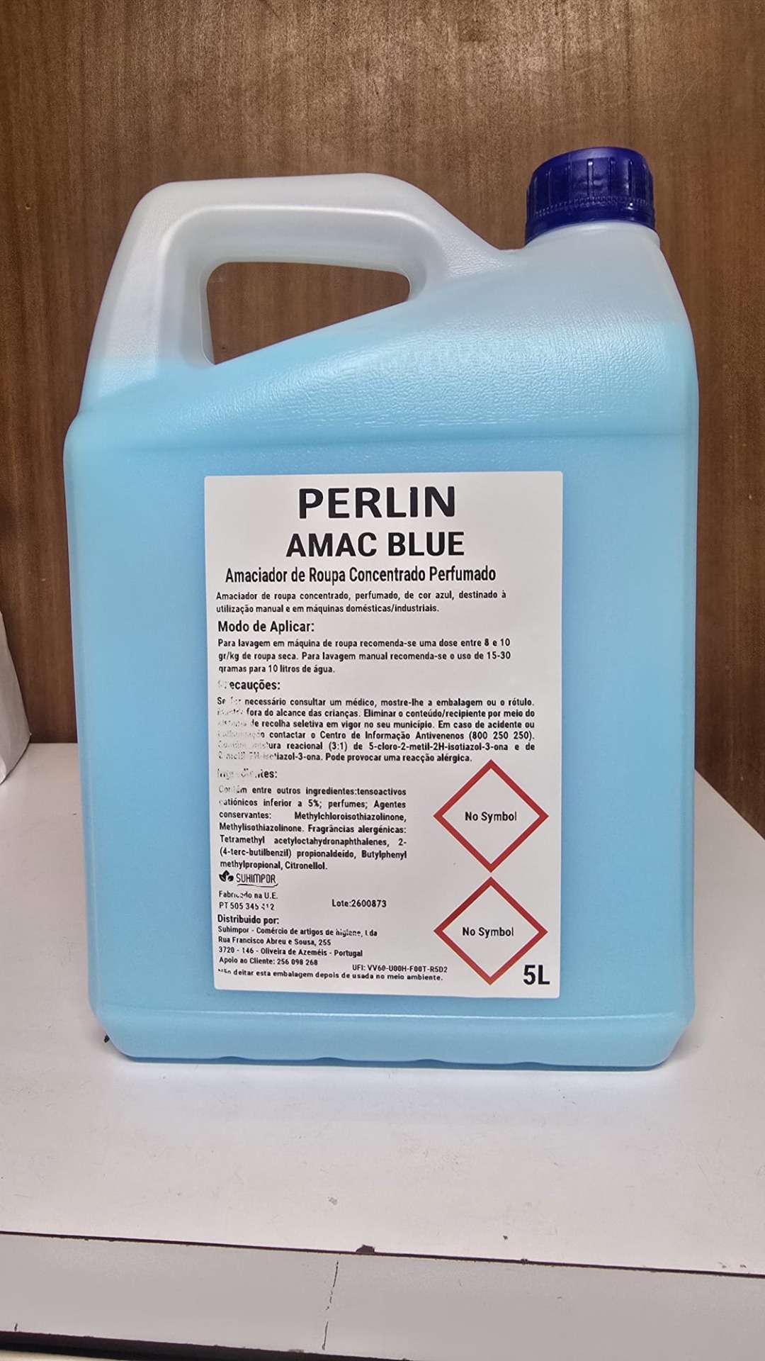 PERLIN AMAC Blue amaciador de roupa concentrado perfumado