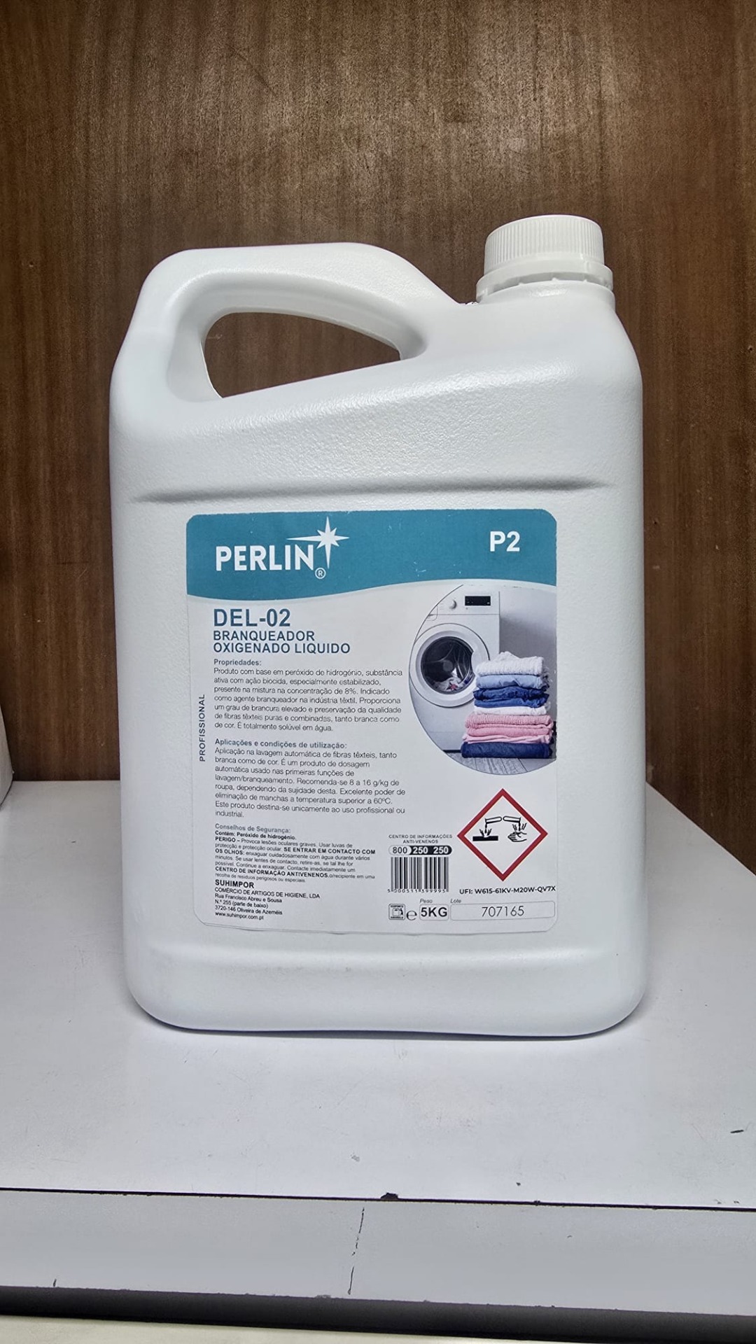 PERLIN DEL-02 branqueador oxigenado líquido