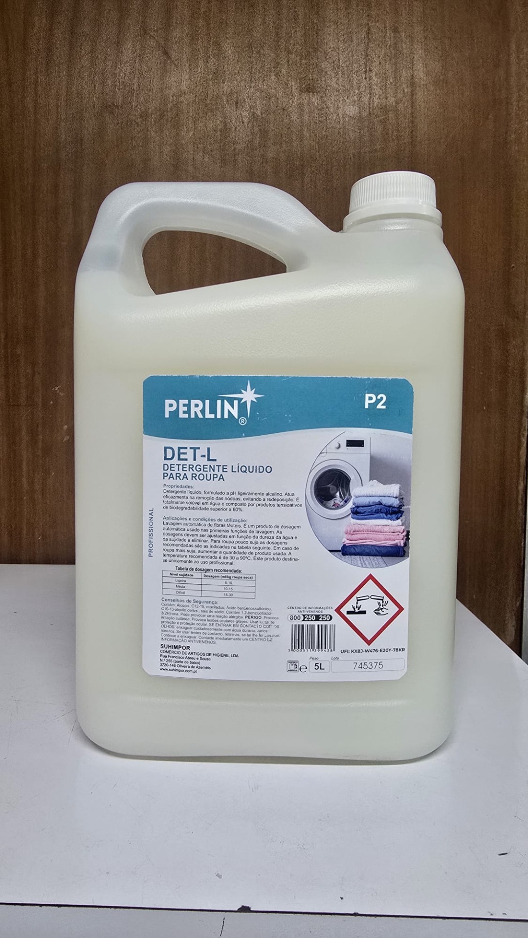 PERLIN DET-L detergente líquido para roupa